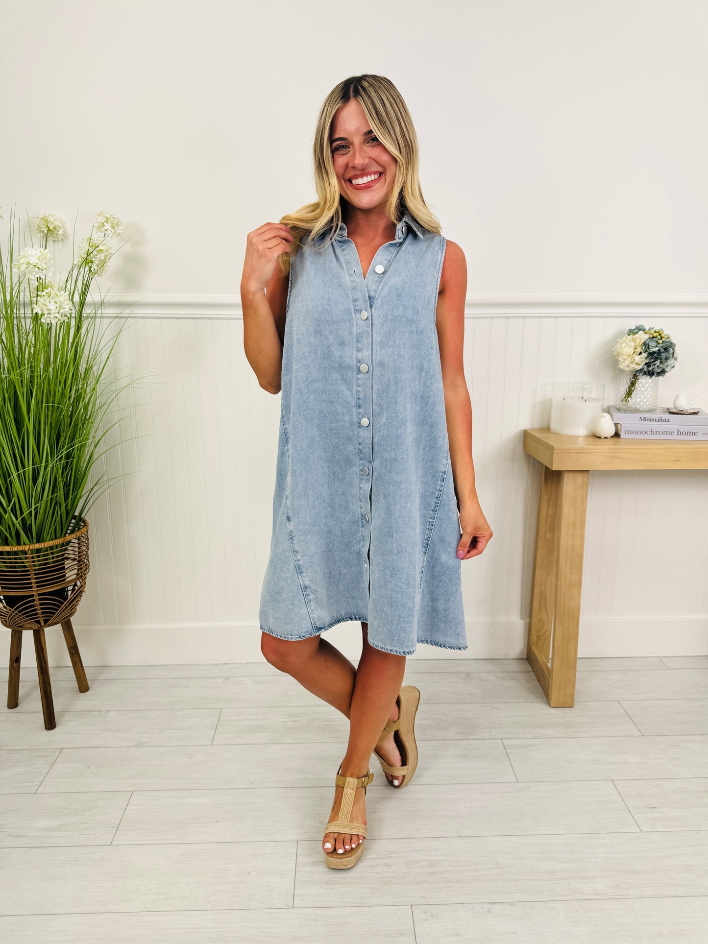Denim Destination Shift Dress