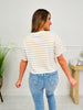 Signature Stripe Top In Taupe
