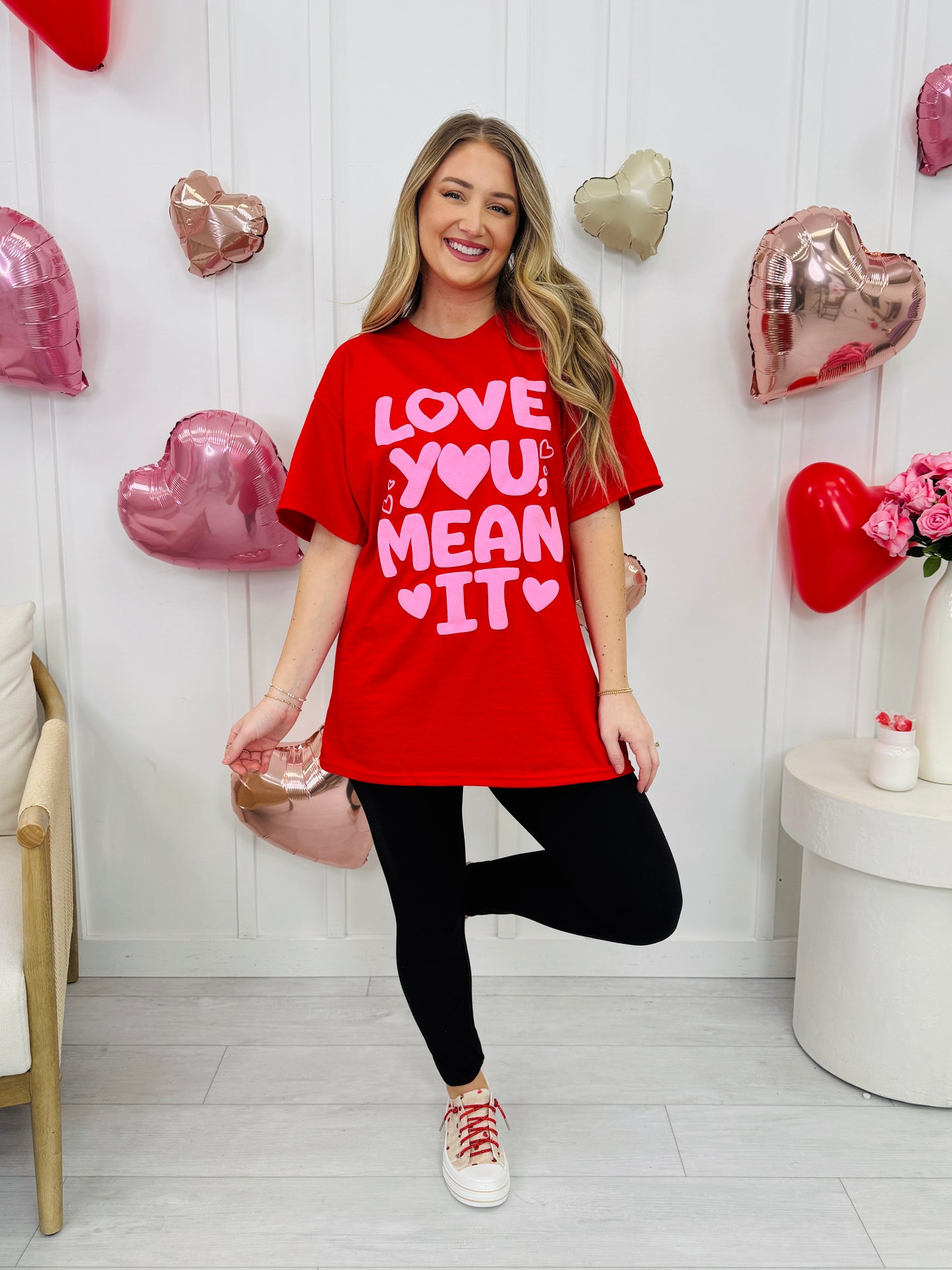 Love You, Mean It Graphic Tee