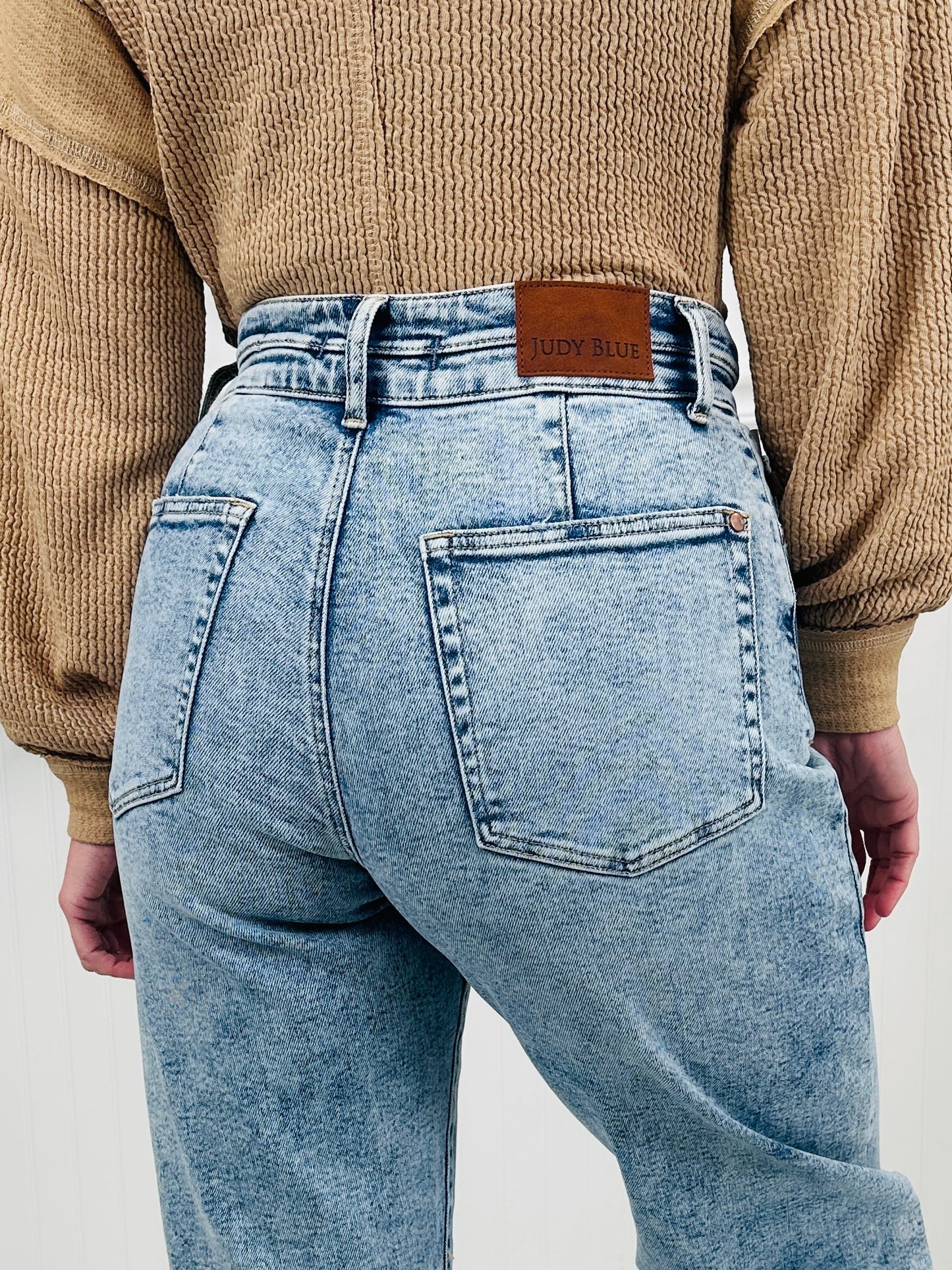 Judy Blue Good Company Arc Leg Jeans
