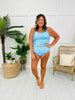 High Rise Reversible Swim Bottoms In Harbor Blue
