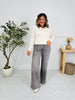 Into The Grey Tummy Control Wide Leg Jeans In Multiple Inseams