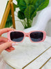 Wide Thick Rectangle Frame Sunglasses- Multiple Colors!