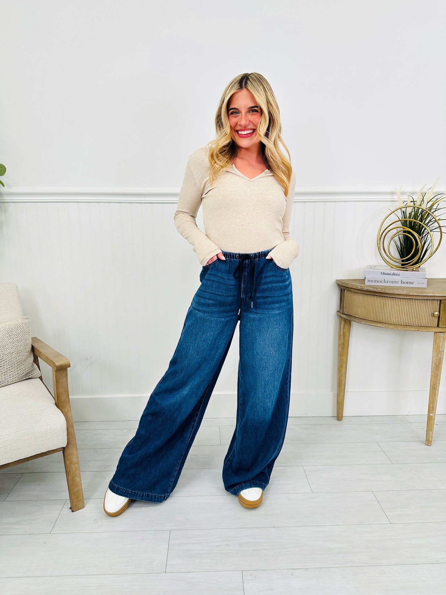 Judy Blue Light As A Featherweight Palazzo Jeans