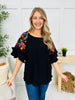 Frills Before Sunrise Top in Black