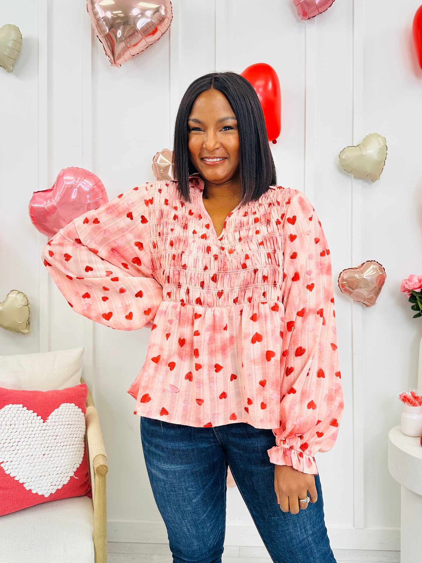 Blushing Hearts Top