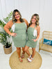 Judy Blue REG/CURVY Stylish in Sage Skirt Overall