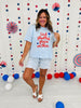 God Shed His Grace Boxy Graphic Tee