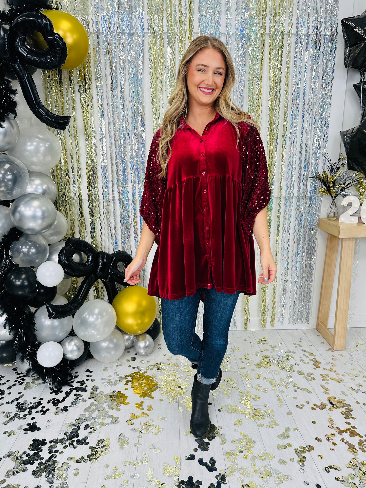 Season Of Sparkle Top- Multiple Colors!