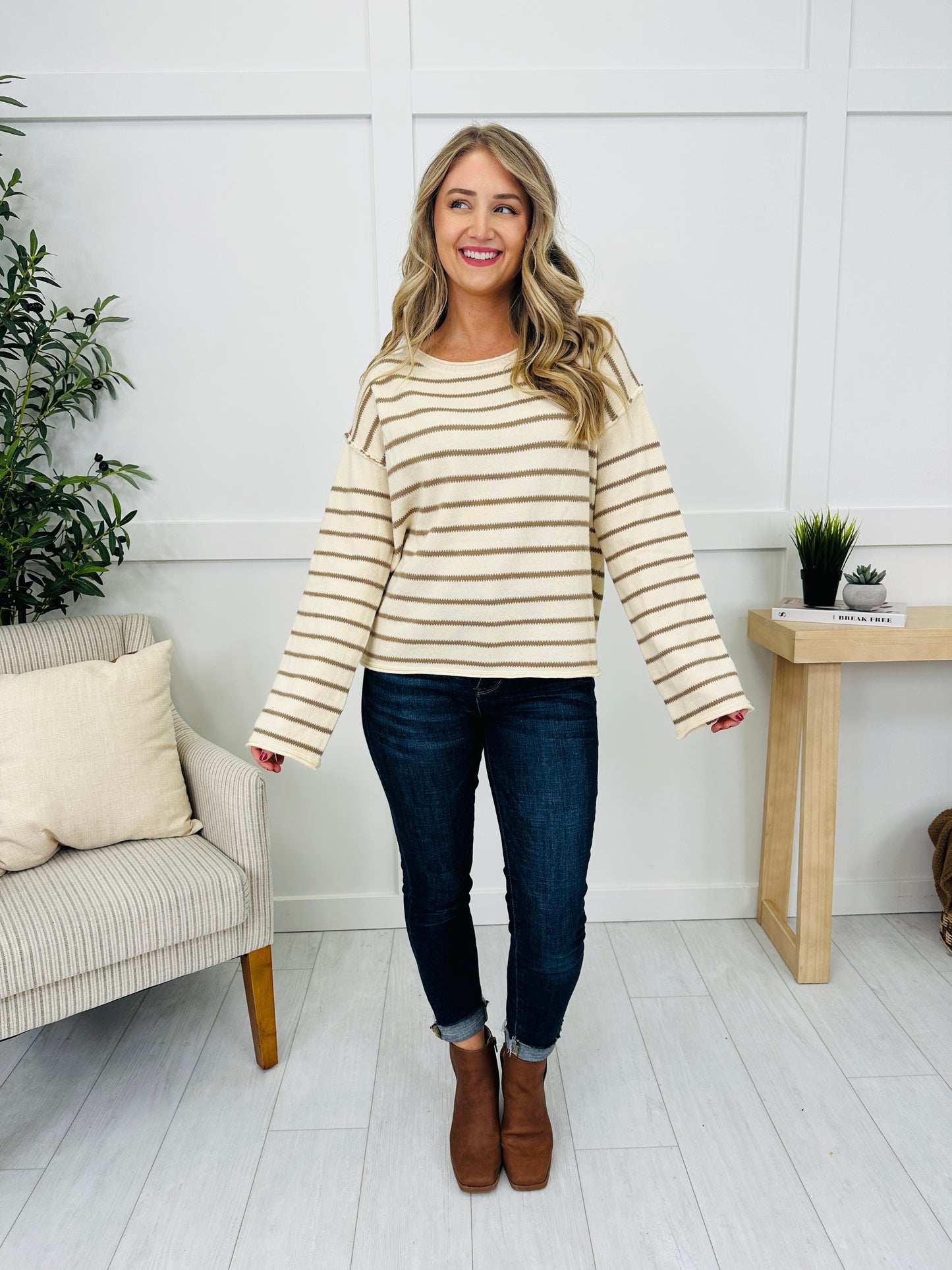 Every Other Beat Sweater in Cappuccino