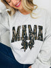 Mama Camo Graphic Crewneck Sweatshirt