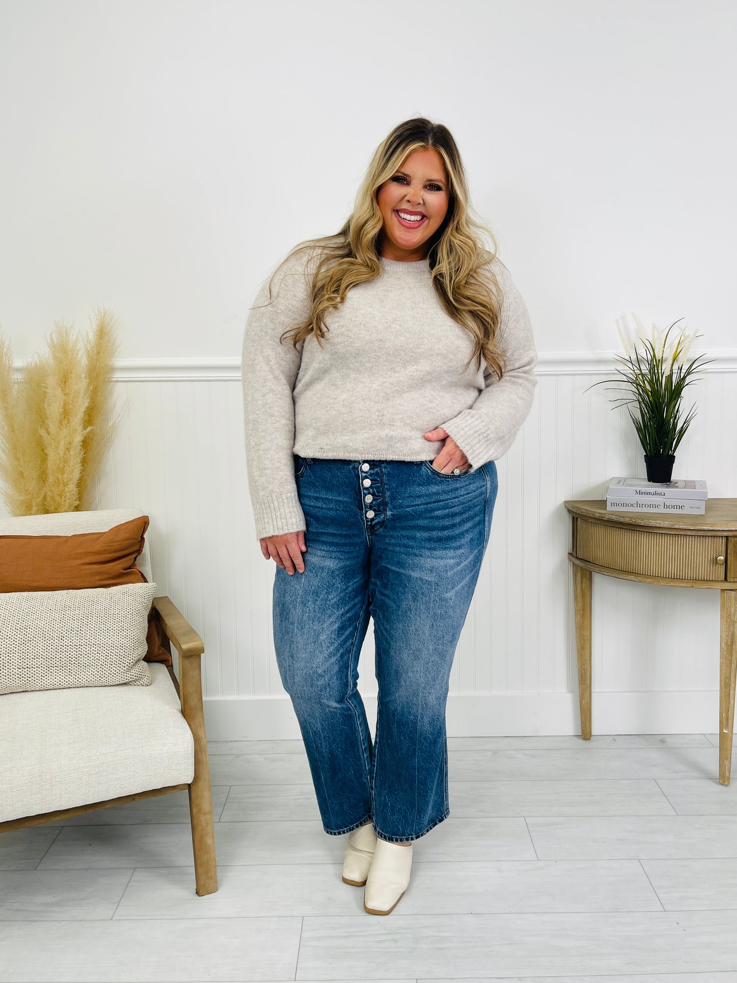 Judy Blue Cute As A Button Rigid Magic Slim Straight Jeans