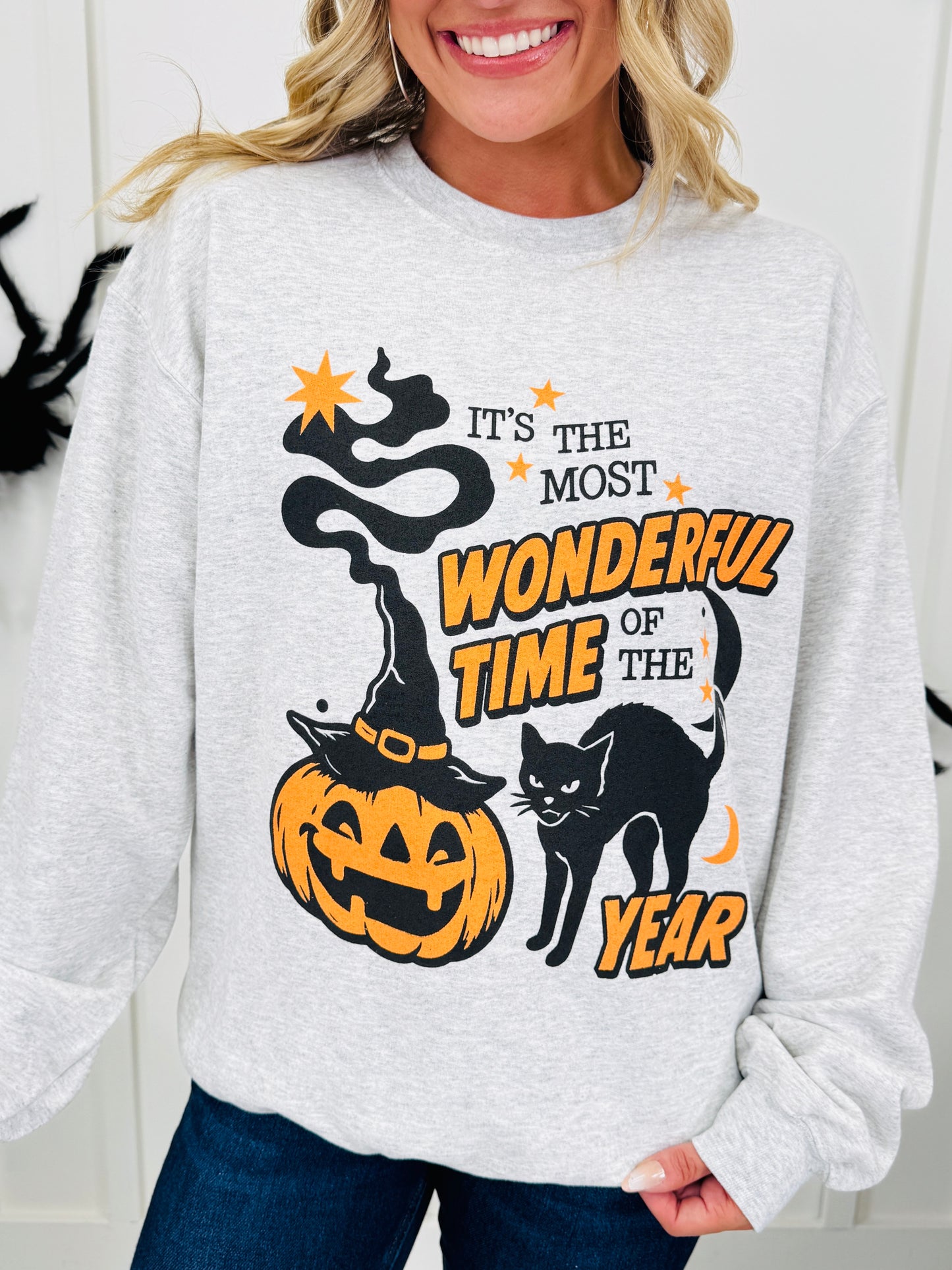 Most Wonderful Time Graphic Crewneck Sweatshirt