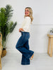 Judy Blue Girl Power Retro Wide Leg Trouser Jeans in Regular and Petite