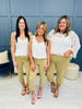 Judy Blue The Works Khaki Capris in Reg/Curvy