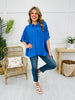DOORBUSTER! Parallel Play Top in Ocean Blue