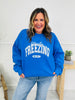Literally Freezing Graphic Crewneck Sweatshirt In Heather Royal