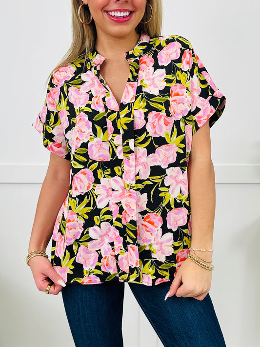 REG/CURVY Happiness In Bloom Top