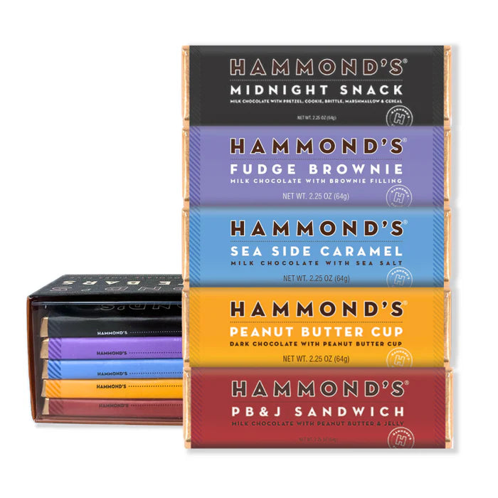 Hammond's 2.25oz Candy Bar- Multiple Flavors!