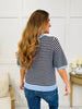 Falling Into Fall Top In Light Blue