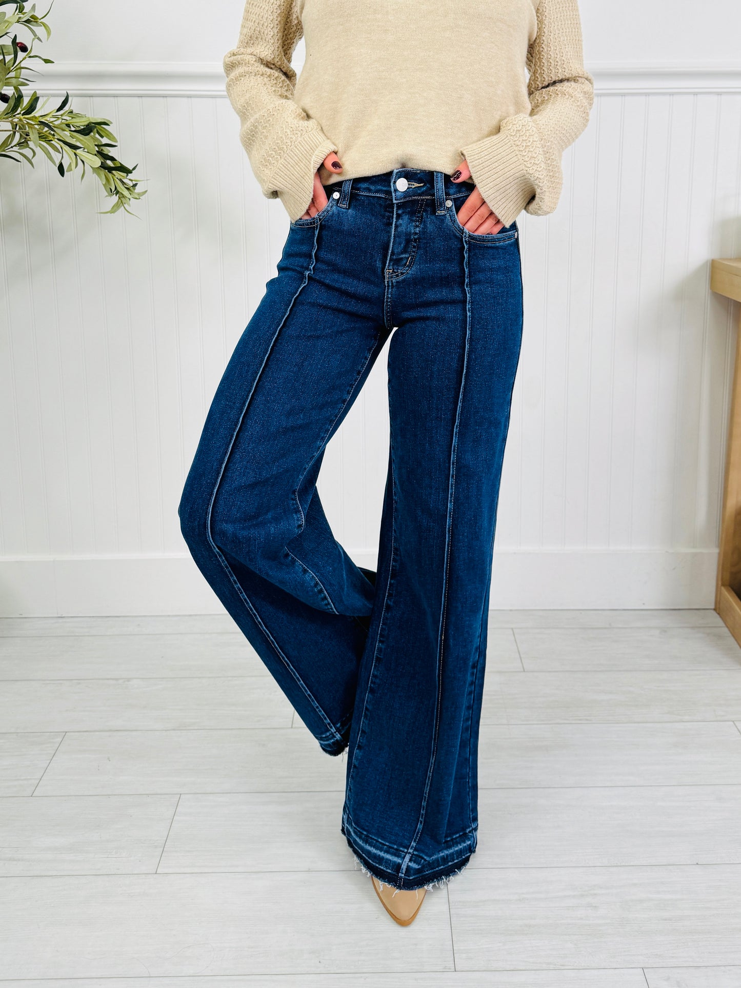 Seam To Impress Tummy Control Retro Wide Leg Jeans