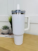 40oz Tumbler With Flip Straw- Multiple Colors!