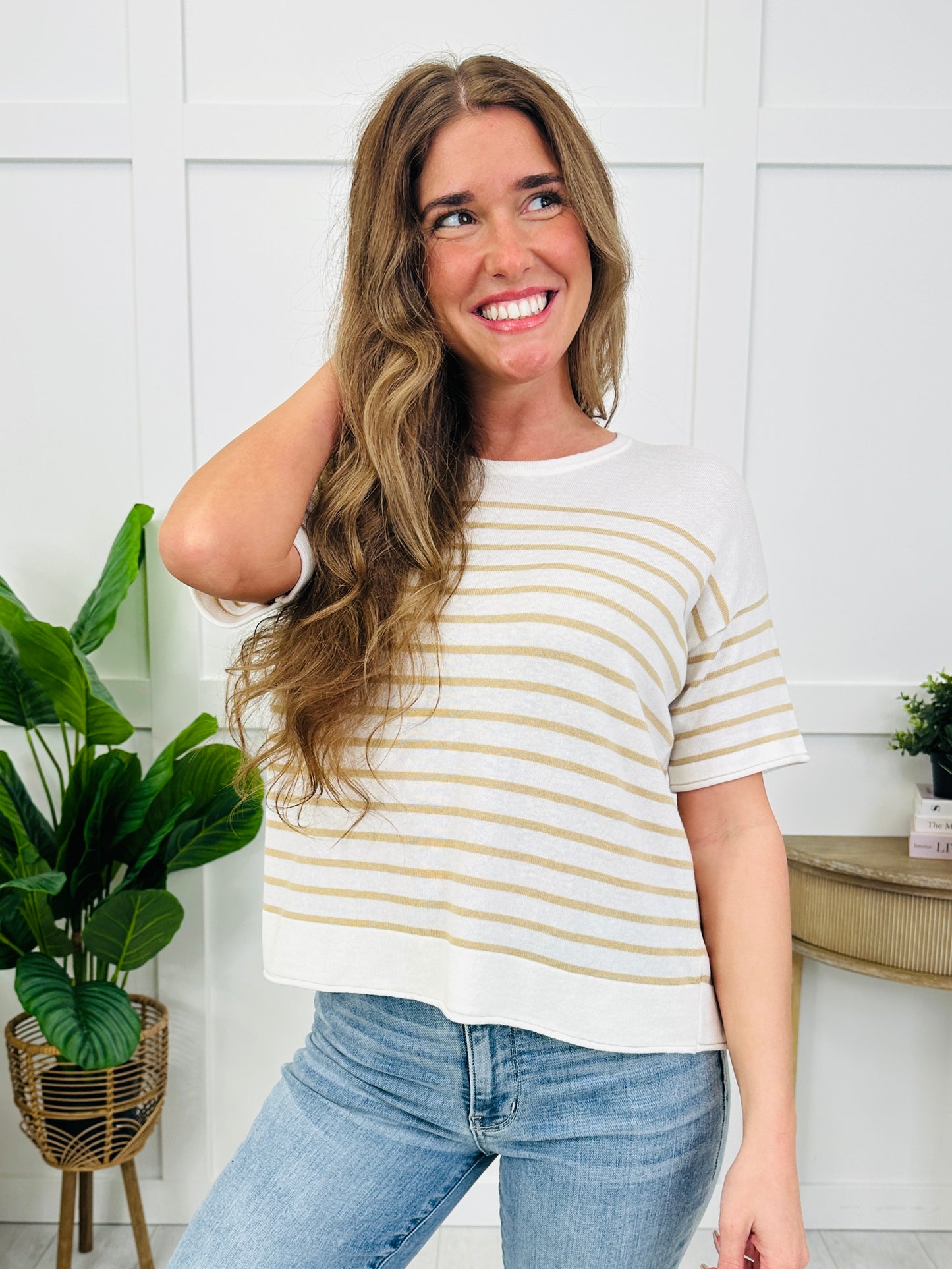 Harbor Days Top In Taupe