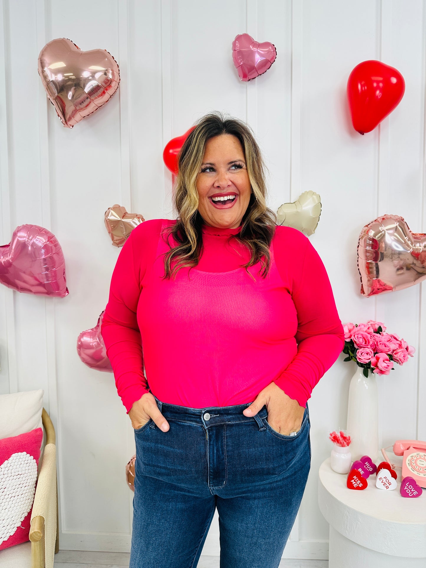 Cupid's Favorite Top in Magenta