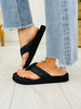 Blissfully Braided Flip Flops In Black