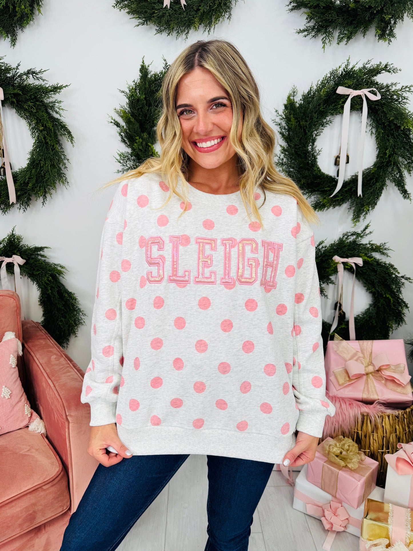 Sleigh The Holiday Crewneck