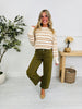 Olive You More Tummy Control Barrel Jeans