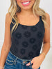 Petal Mode Tank Top in Black