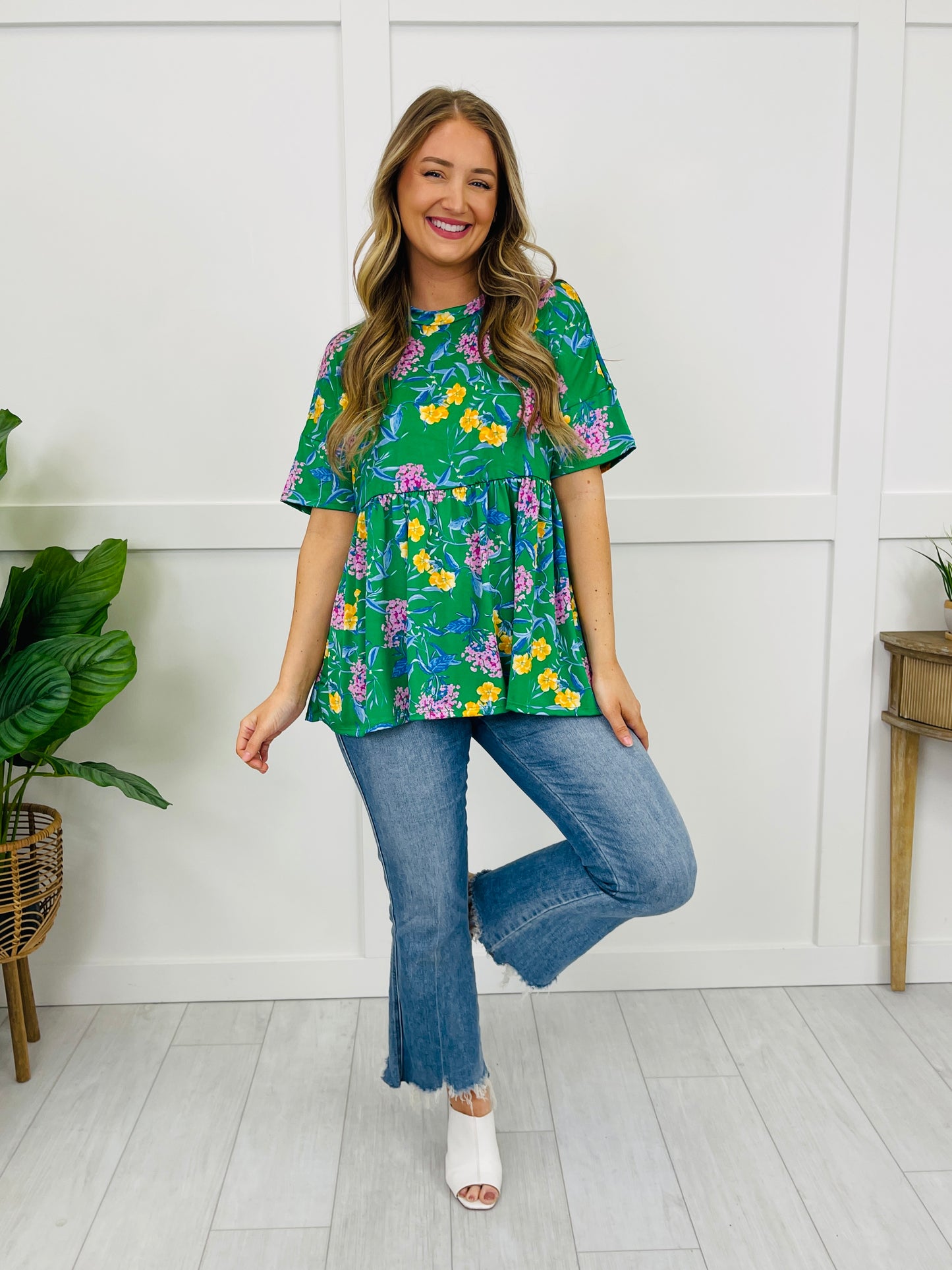 Growing On You Top in Green