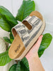Sunshine on My Mind Sandals In Black Stripe