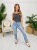 Daisy Chain Tank Top in Charcoal Black