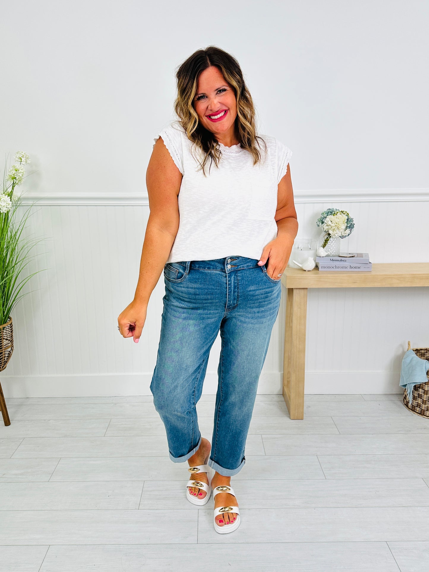 Judy Blue Boyfriend Upgrade Cooling Boyfriend Jeans