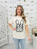 Bunny With Glasses Graphic Tee in Multiple Colors