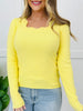 Daydream Curve Top In Multiple Colors