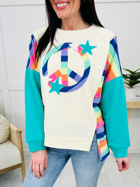 Rainbow Peace Sweatshirt