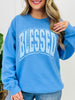 Blessed Puff Graphic Crewneck Sweatshirt