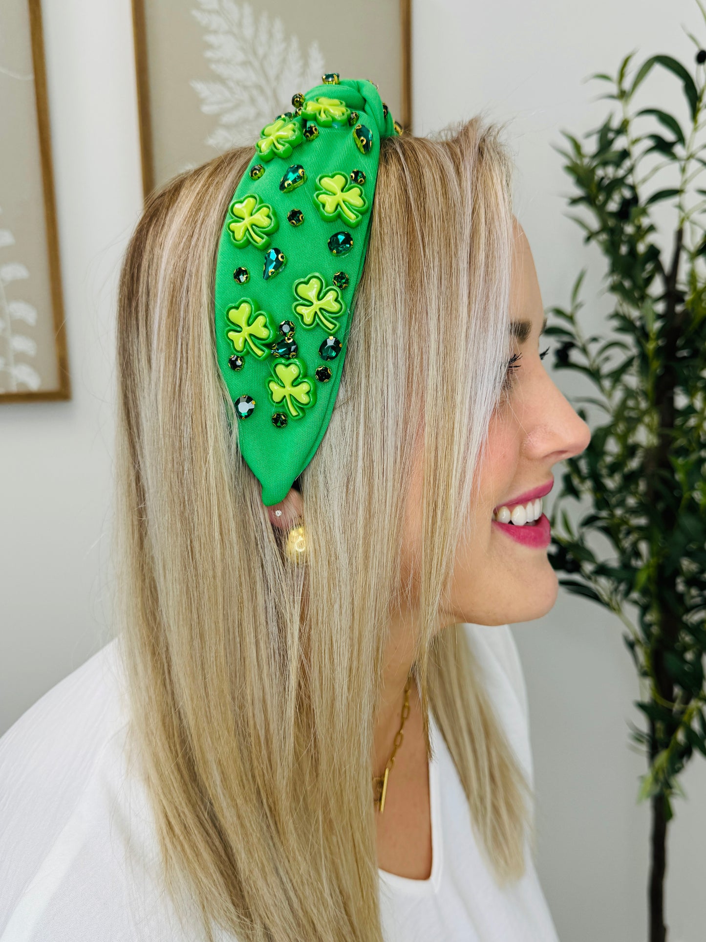 Clover Crown Headband- Multiple Colors!