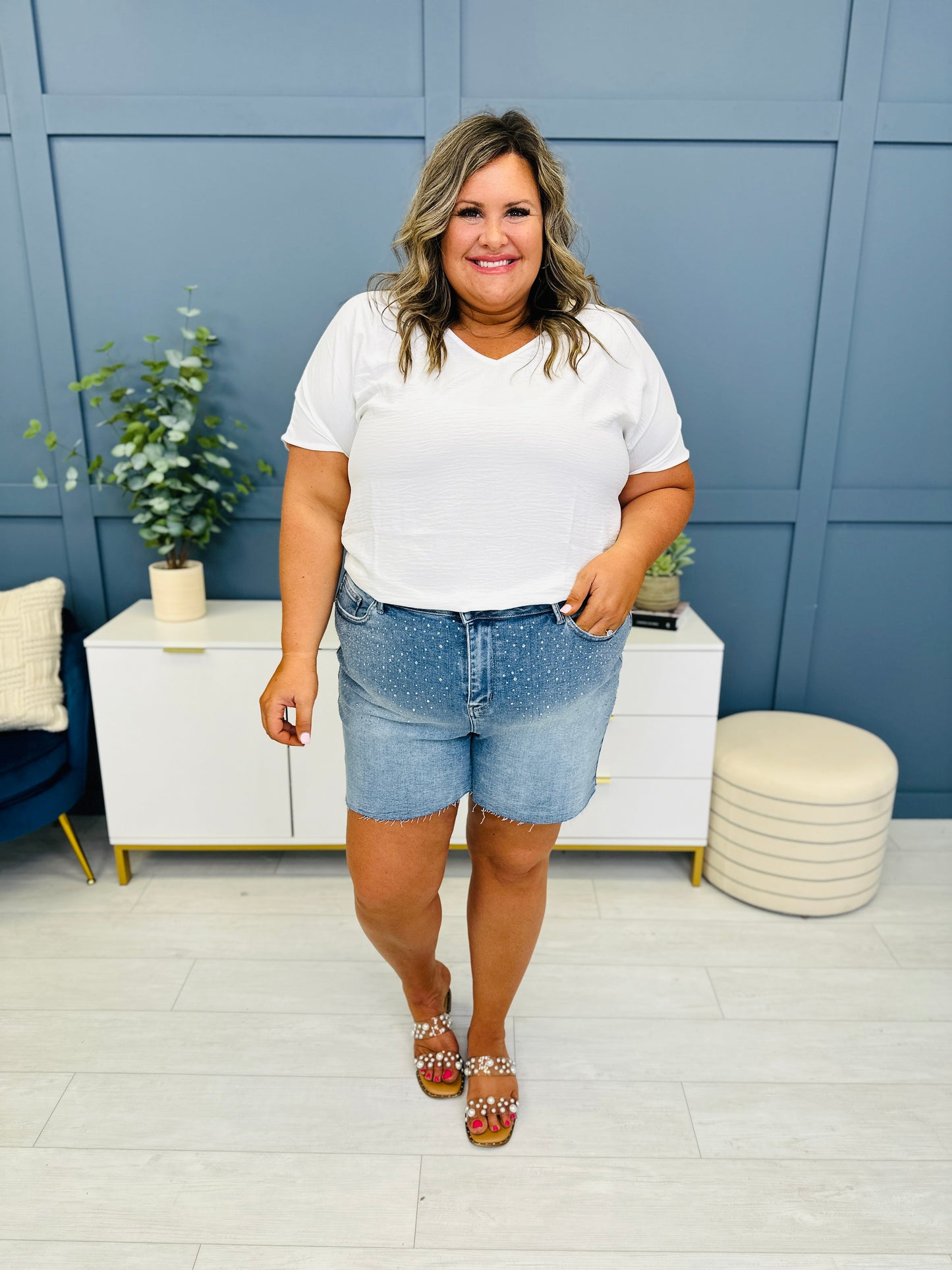 Judy Blue REG/CURVY Summer Sparkle Shorts