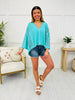 Lace And Love Top In Peacock Blue