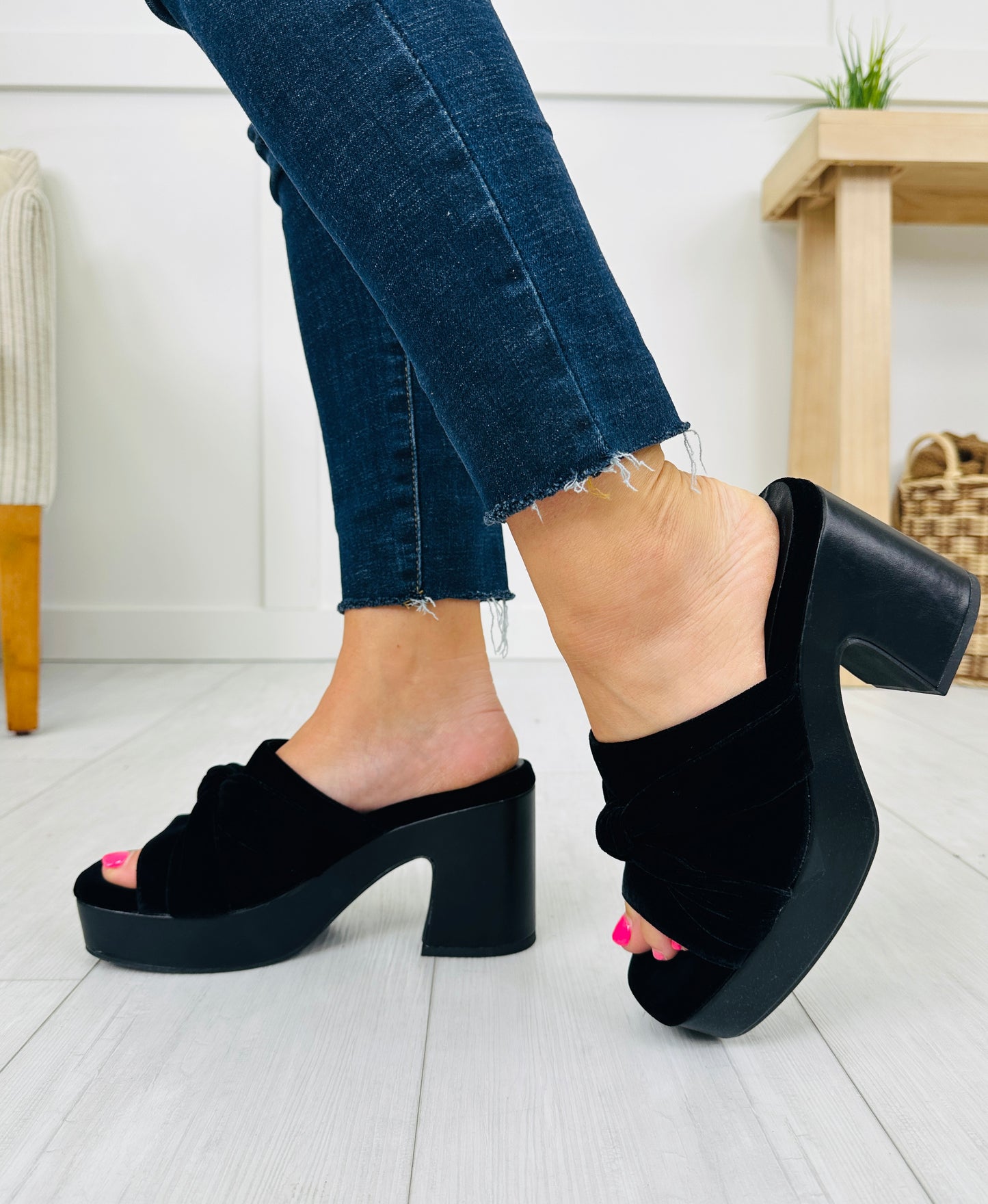 Velvet Voltage Heels in Black