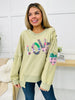 Where Love Lies Pullover In Olive Powder