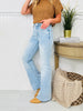 Made You Look Tummy Control Flare Vintage Wash Jeans