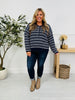 Fine Line Top In Navy