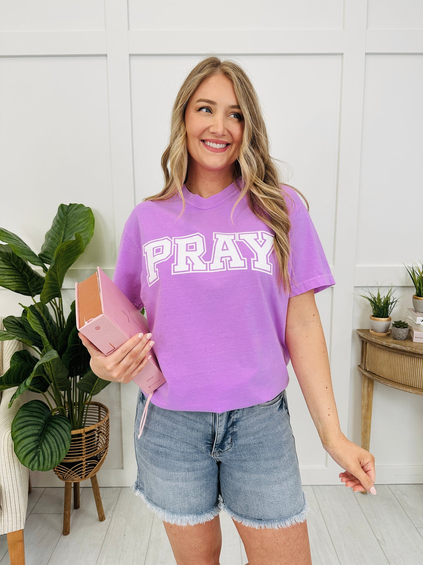 Pray Graphic Tee in Multiple Colors
