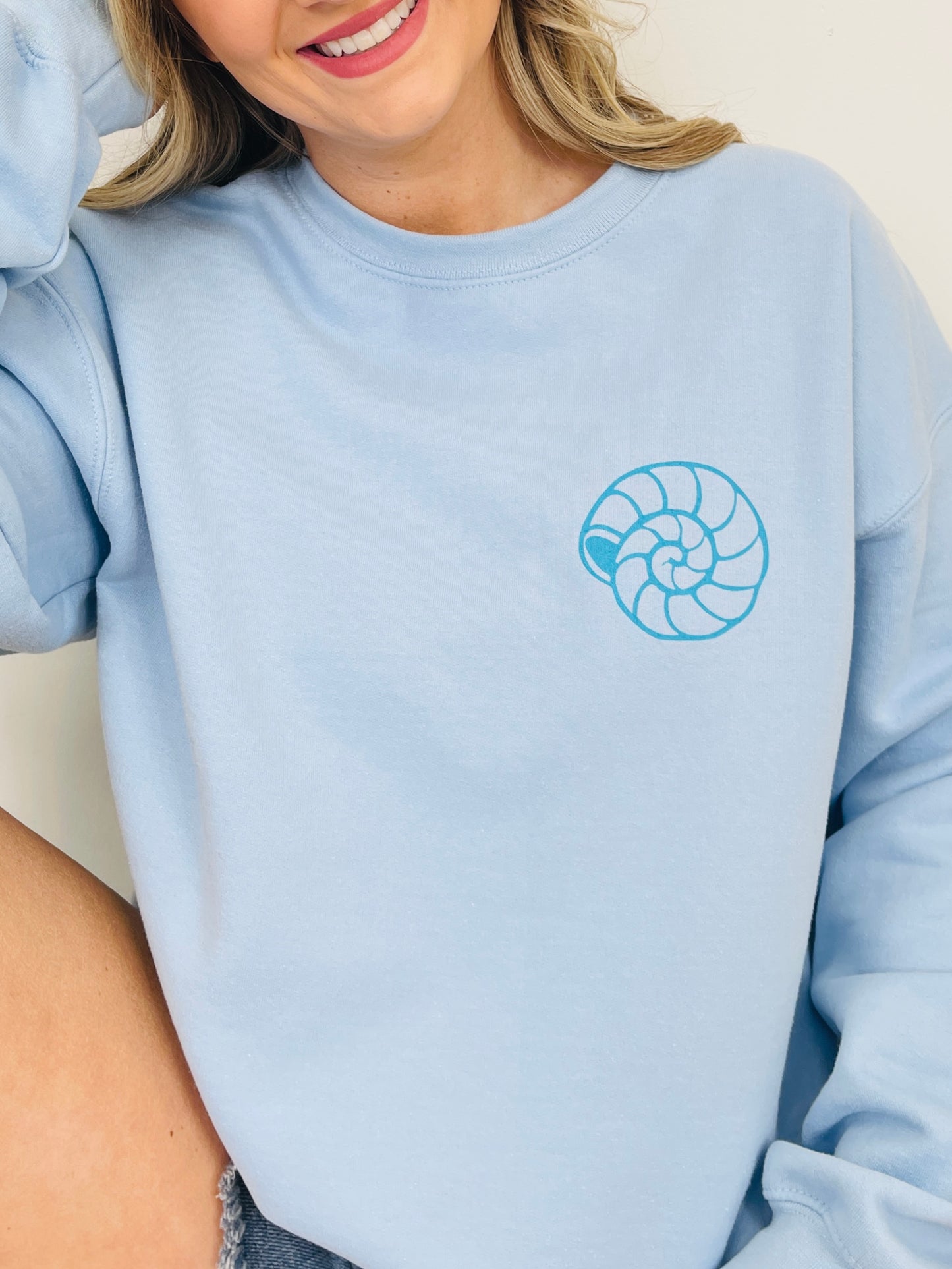 Seas The Day Graphic Crewneck Sweatshirt