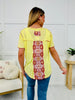 Pocketful Of Petals Top In Lemon Yellow